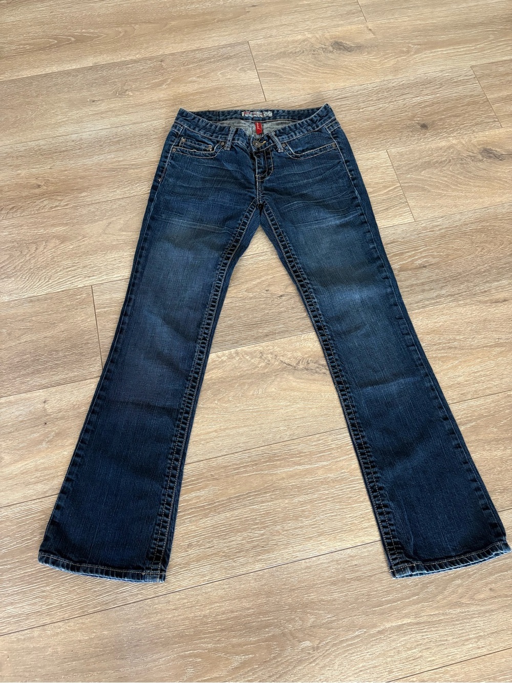 BKE Women's Dark Blue Flare Jeans